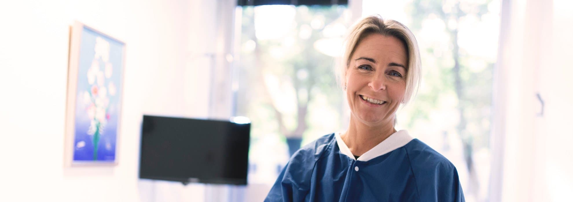 Medarbetare i patientrum på Capio CFTK