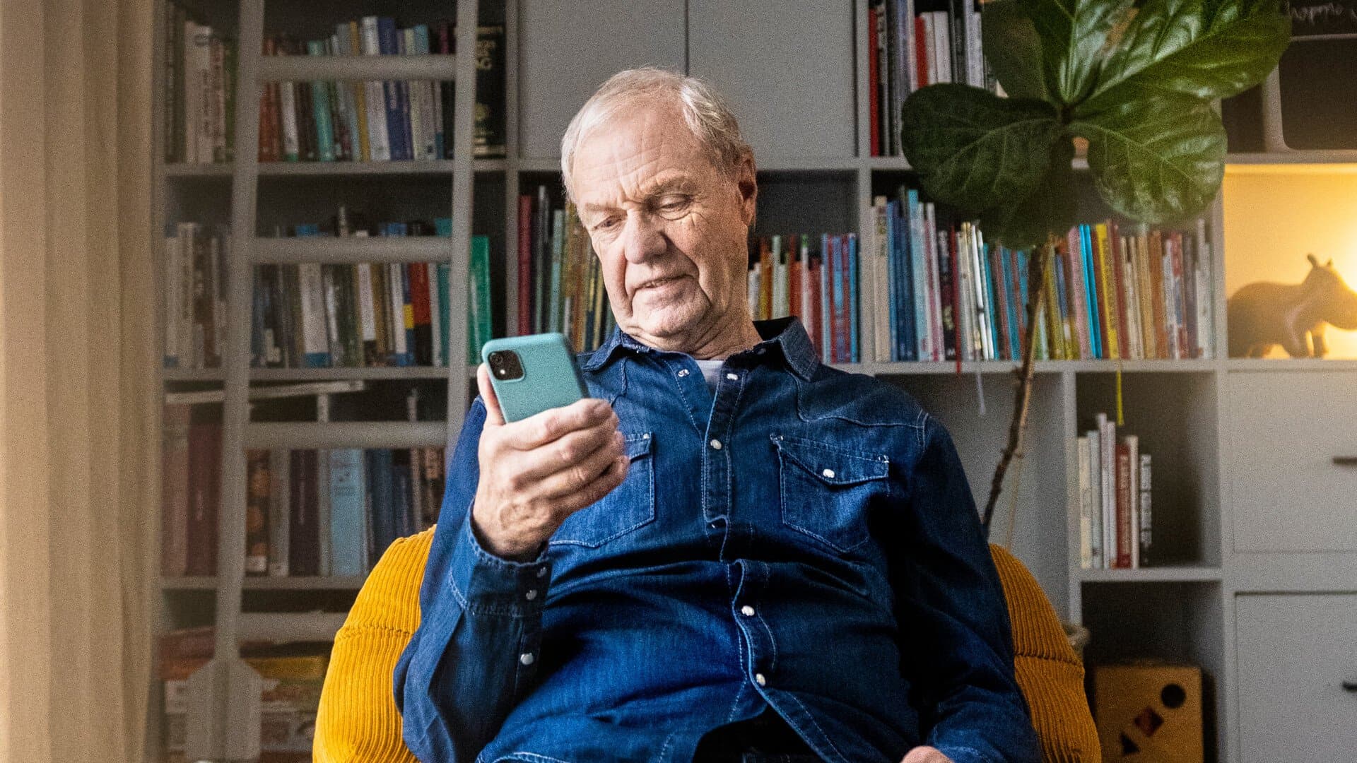 man med mobil man med mobil