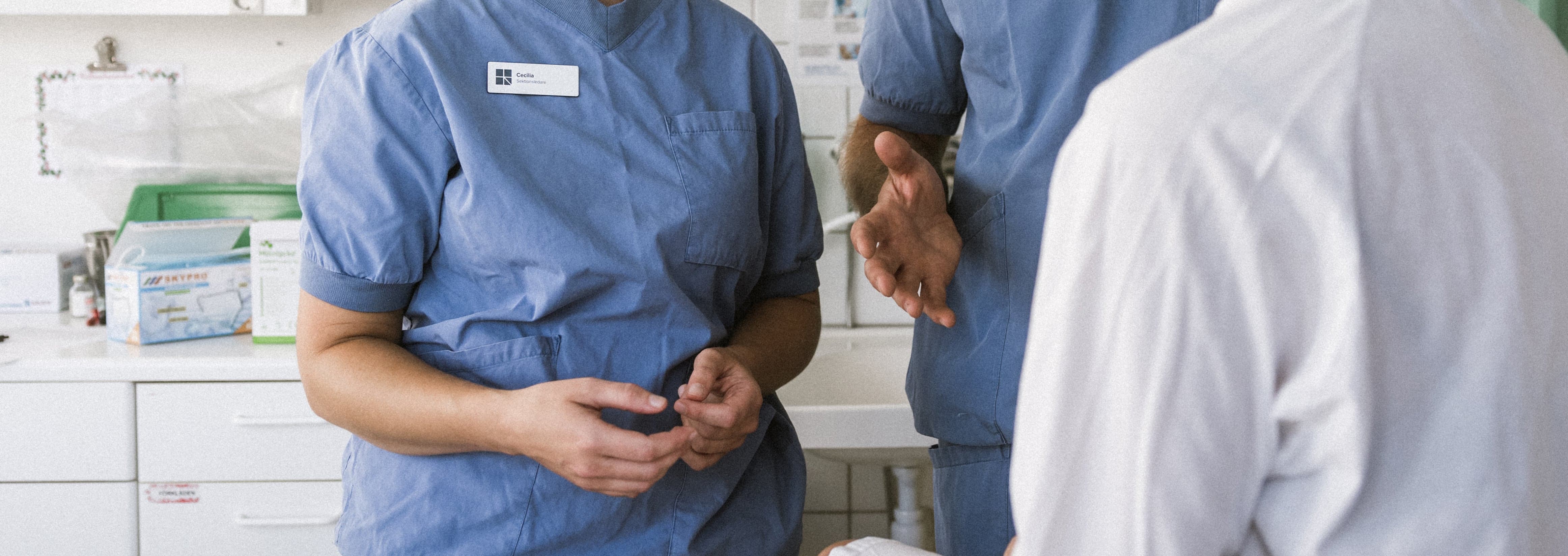 Patient på undersökning