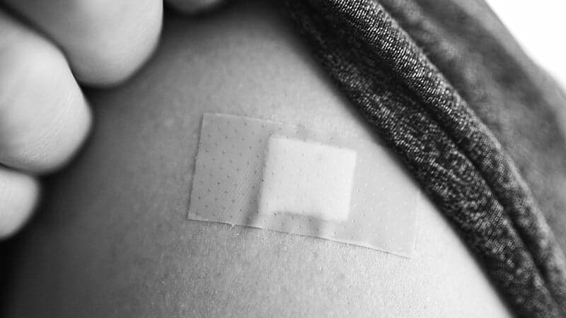 Bild på ett plåster Bild på ett plåster