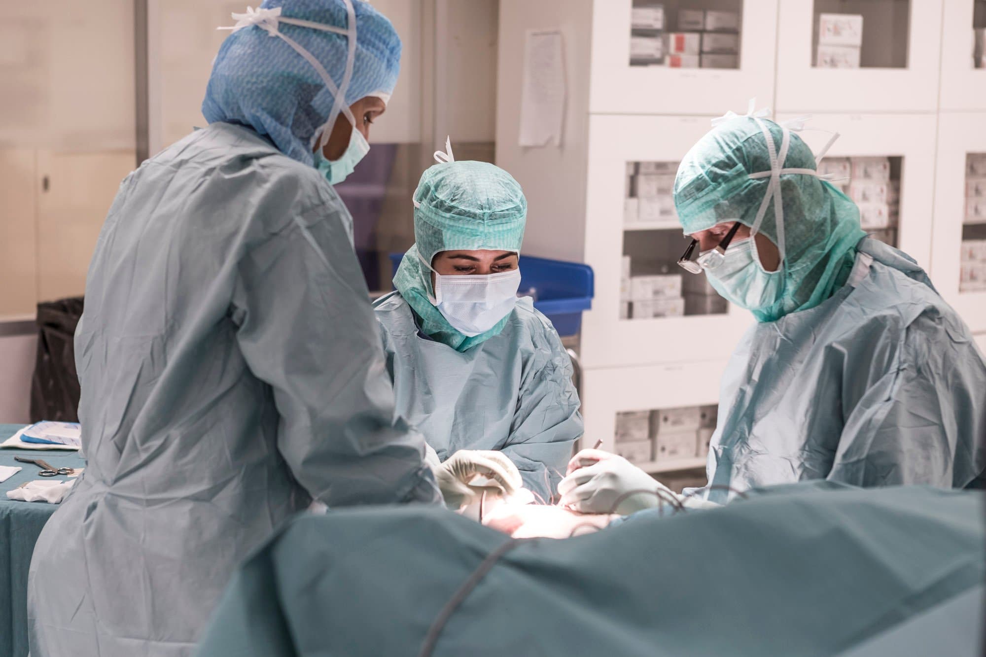 Patient på undersökning