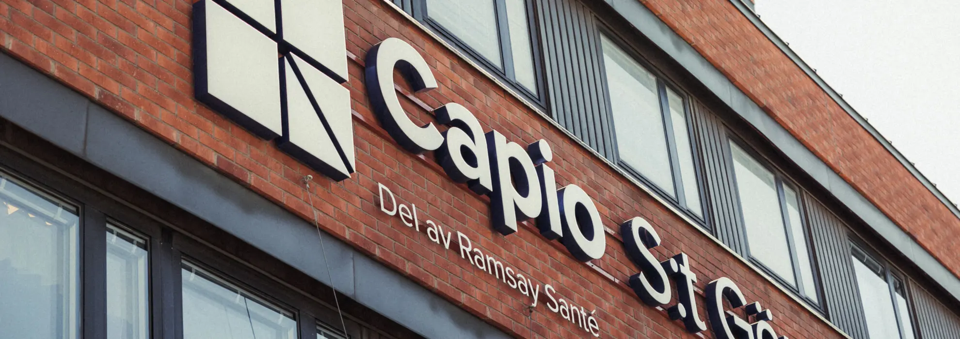 Bild på fasadskylt Capio S:t Görans Sjukhus